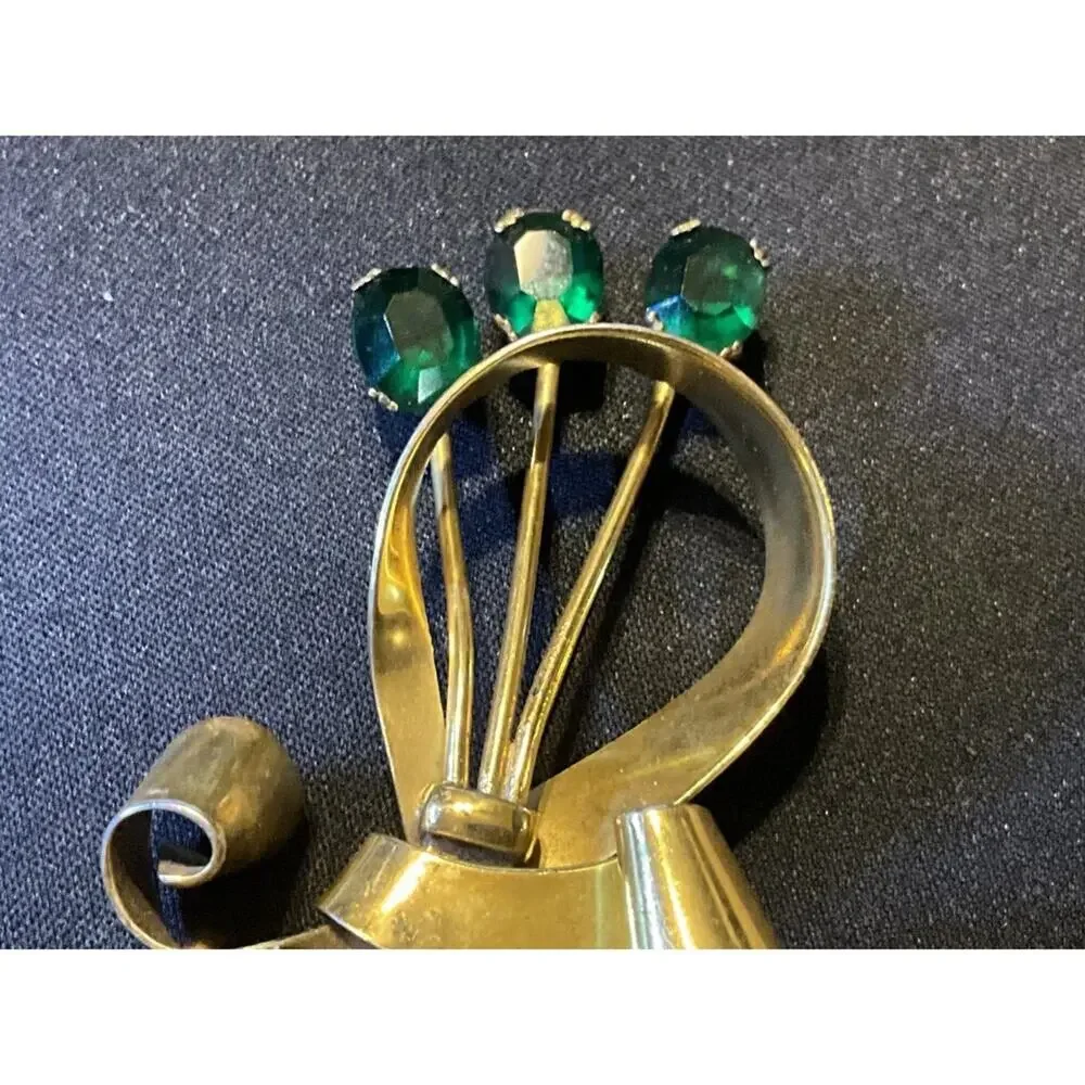 Vintage 925 Silver Vermile Coro Brooch
